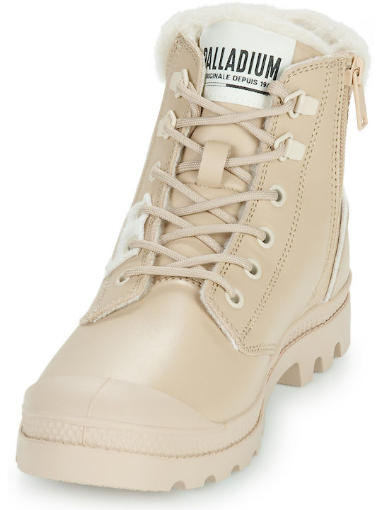 Stiefeletten Damen Beige