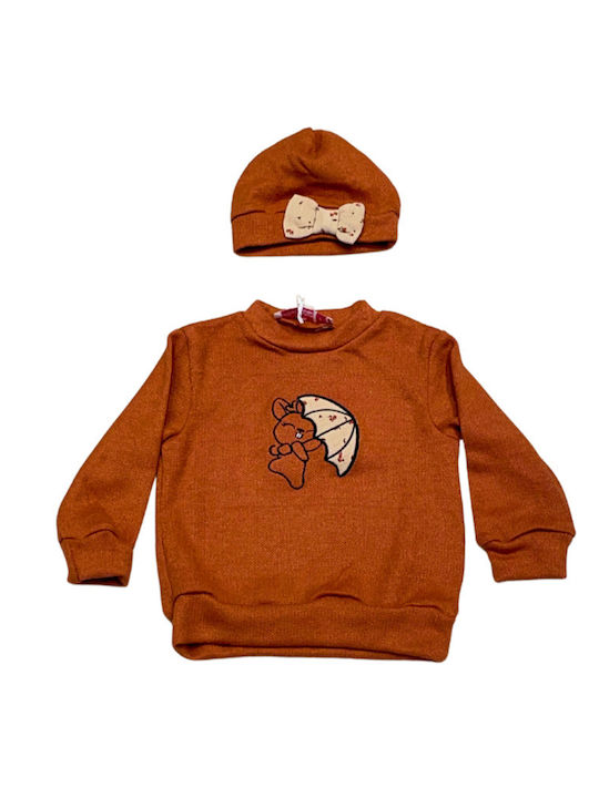Kids' Set with Pants Winter 2pcs Beige