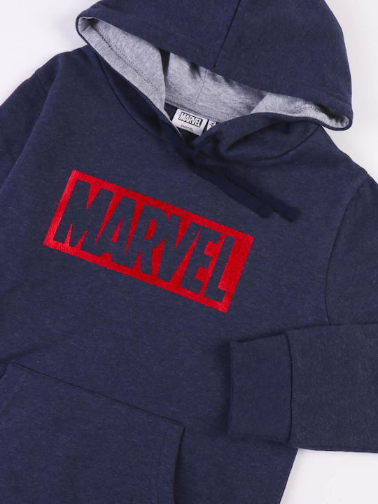 Kinder-Sweatshirt mit Kapuze Blau