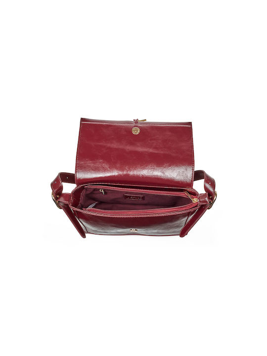 Verde Women's Bag Shoulder Burgundy