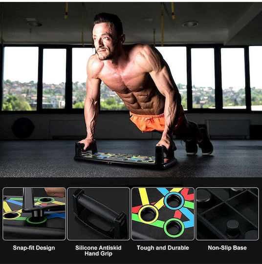 Zola 14 In 1 Foldable Stand Push Ups Exercises Non Slip 63.5 X 19 Cm