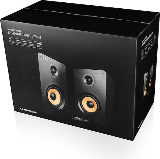 Modecom Αυτοενισχυόμενα Ηχεία με Bluetooth 90W (Ζεύγος) Μαύρα