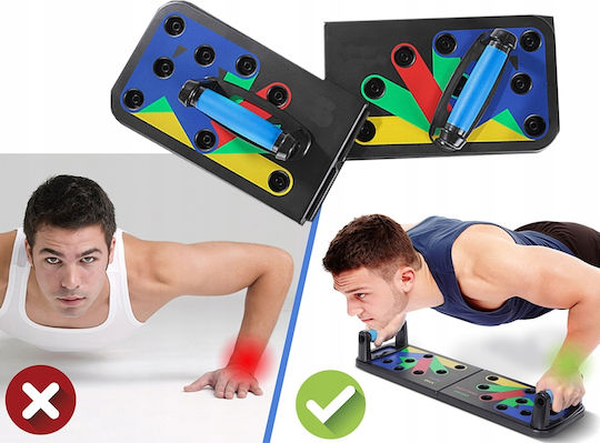 Zola 14 In 1 Foldable Stand Push Ups Exercises Non Slip 63.5 X 19 Cm