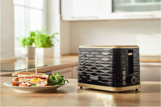Sencor Φρυγανιέρα 2 Θέσεων 930W Μαύρη