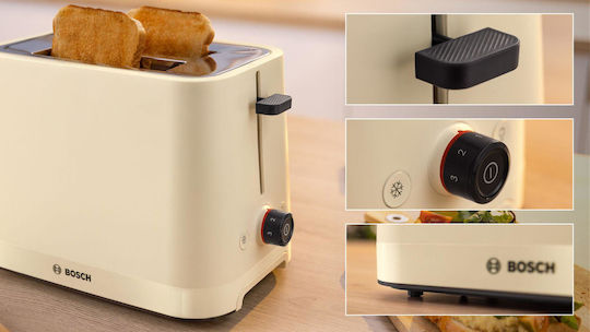 Bosch Toaster 2 Slots 950W Beige