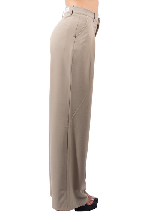 4tailors Women's Fabric Trousers Beige