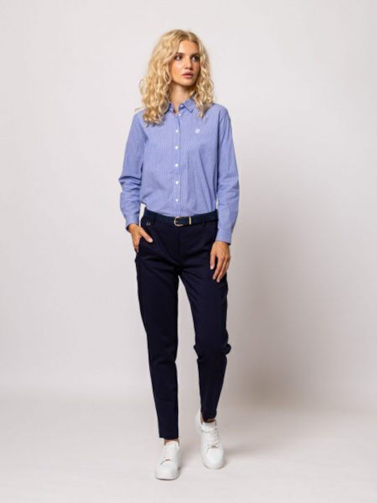Γυναικείο Chino Παντελόνι Βαμβακερό Navy