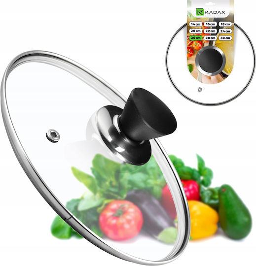 Kadax Glass Lid for Pan and Pot 26cm