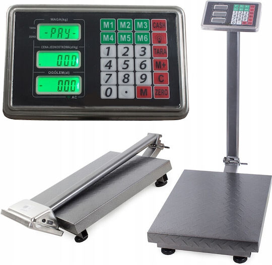 Cântar Platformă Zola Afișaj Lcd Industrial Sarcină Maximă 100 Kg Picioare Reglabile 71x51x30 Cm