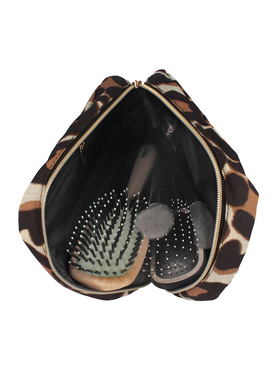 Necessaire in Braun Farbe