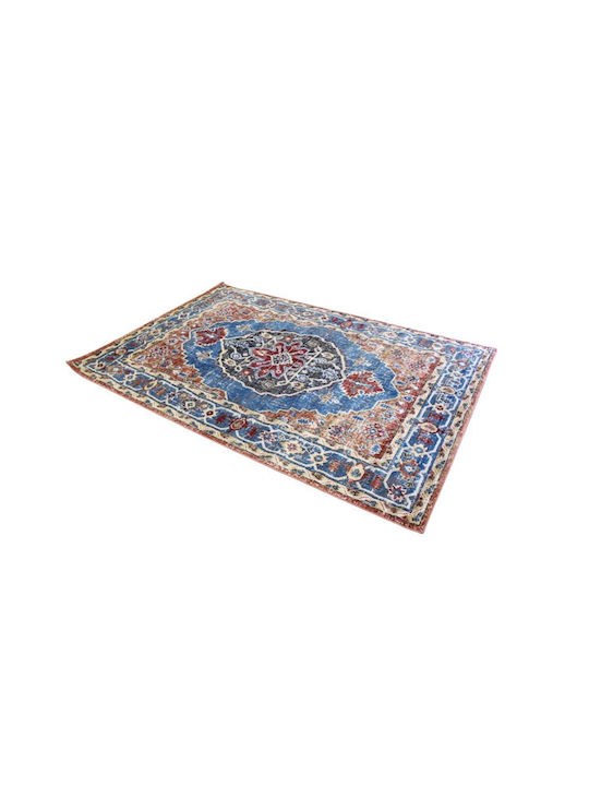 Castor Rug Rectangular Cotton 050 Blue