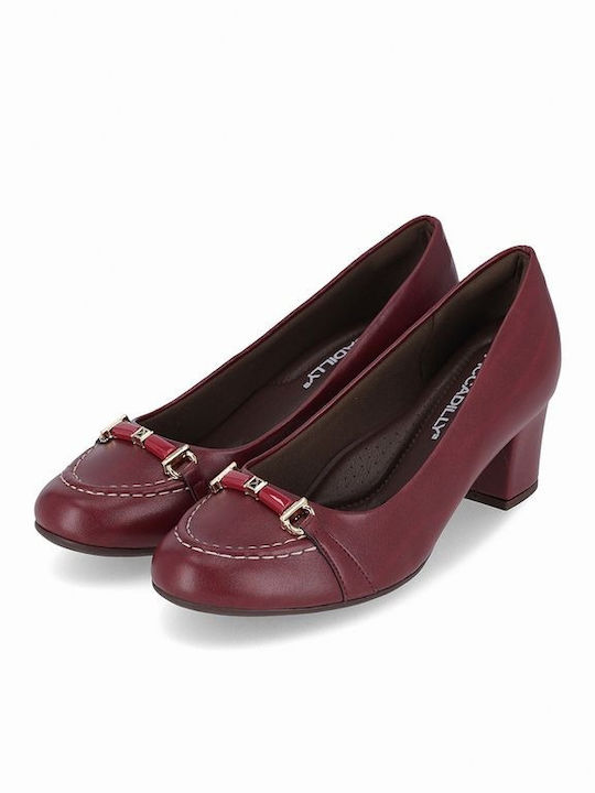 Piccadilly Pumps mit mittelhohem Absatz Burgundisch