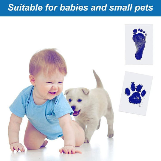 Foot Hand Print Kit Ink Zola Blue Ink Print Size 9x5.5 Cm