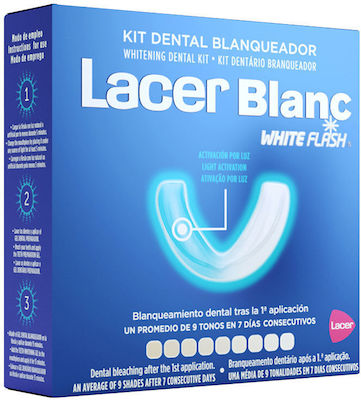 Lacer Lacer Blanc Kit de Albire a Dinților cu Tavă 3buc