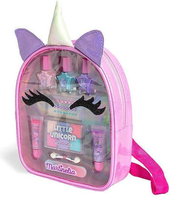 Martinelia Little Unicorn Kids Makeup Beauty Backpack Set