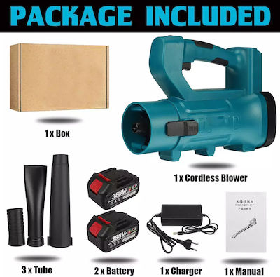 Cordless Leaf Blower 3000w Power Lightweight Design 2 Battery