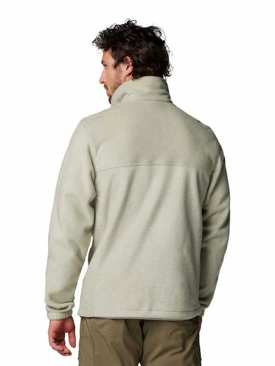 Columbia Steens Mountain Full Men's Sweatshirt Jacket with Pockets Safari