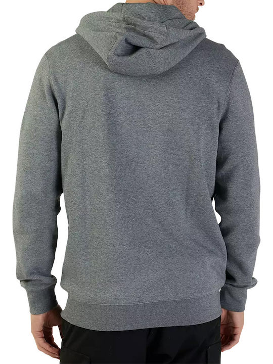 Fox Men's Sweatshirt Jacket with Hood Heather Graphite