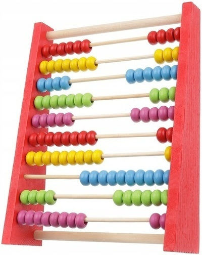 Zola Wooden 10-row Multicoloured Wooden Counting Machine Support Foot