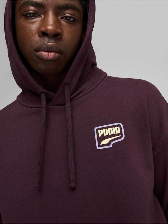 Downtown Graphic Суитшърт с Качулка Purple
