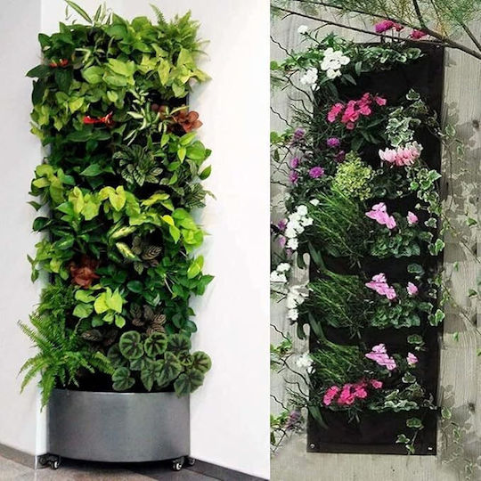 Vertical Textile Flower Holder Zola 7 Pockets Perfect Herbs Succulents Total Length 10