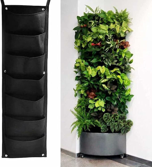 Vertical Textile Flower Holder Zola 7 Pockets Perfect Herbs Succulents Total Length 10