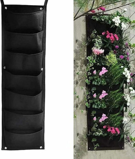 Vertical Textile Flower Holder Zola 7 Pockets Perfect Herbs Succulents Total Length 10