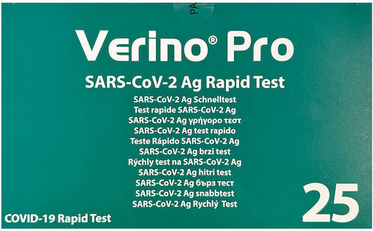 Wellion Verino Pro Sars-cov-2 Ag 25pcs Diagnostic Test for Rapid Detection Antigens with Nasal Sample