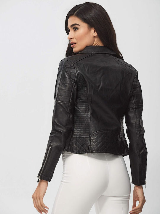 Γυναικείο Biker Jacket Μαύρο