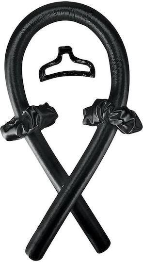 Set de ondulare a părului Zola fără căldură, spumă moale, accesorii incluse, lungime 100 cm, negru