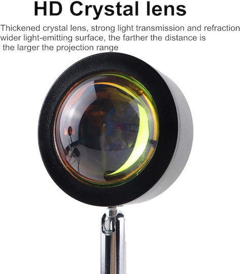 Sunset Projection Lamp Zola Usb Power Supply 2.5 W Brightness 125 Lm Aluminium Height 27 Cm B