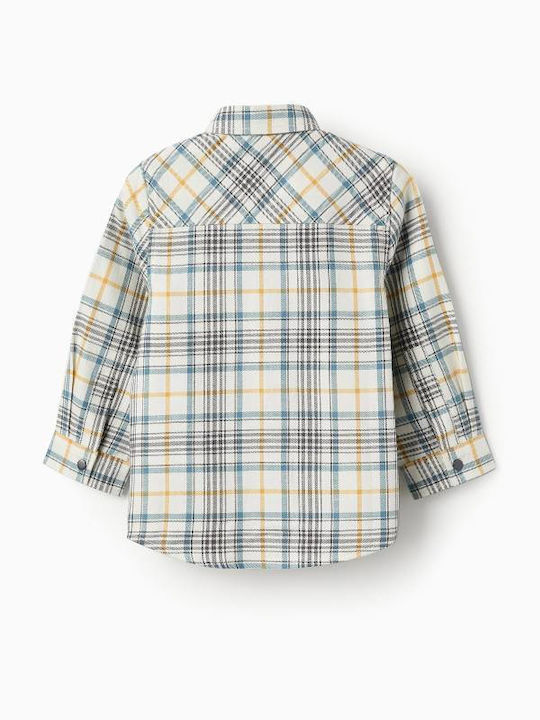 Zippy Kids Checked Shirt Ecru