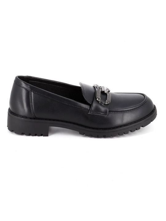 B-Soft Leather Women's Loafers in Black Color