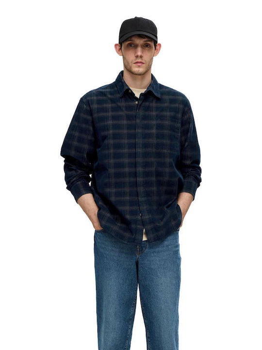 Selected Men's Shirt Corduroy Blue