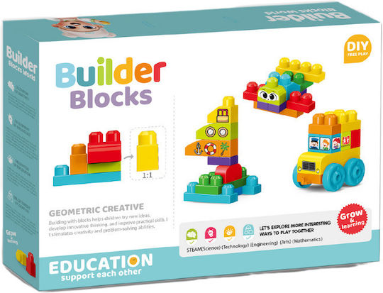 Bufnitel Cuburi De Construit Educative Steam Construction Pentru 3+ Ani 38 Bucăți
