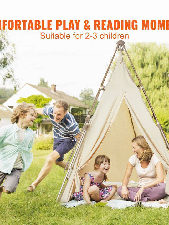 Vevor Kids Indian Teepee Play Tent Orange