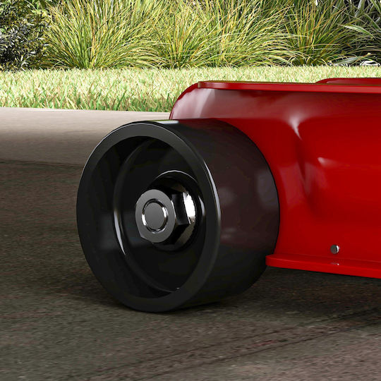 HomCom Hydraulic Carriage Jack with Lifting Capacity up to 38cm and Weight Capacity up to 2.5 Tons