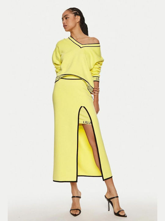 Liu Jo Midi Skirt Yellow