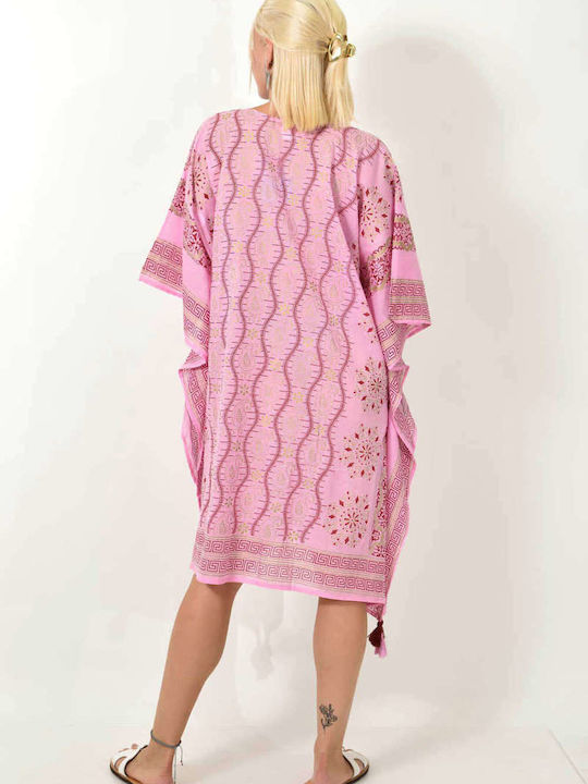 Potre Women's Caftan Beachwear Pink