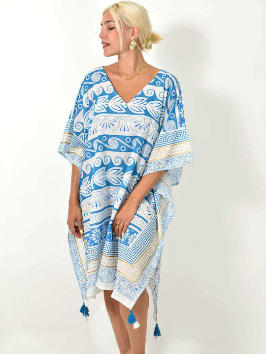 Potre Women's Caftan Beachwear Blue