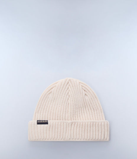 Beanie Beanie Knitted in Ecru color