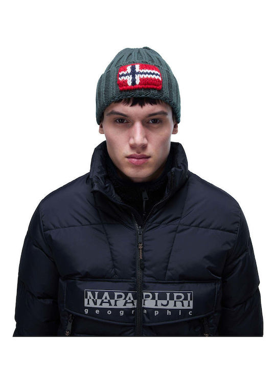 Fsemiury Beanie Unisex Σκούφος Πλεκτός σε Πράσινο χρώμα