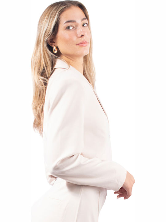 4tailors Kurz Damen Blazer Ecru