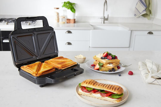 Breville VST098X Sandwich Maker pentru for 2 Sandwiches Sandvișuri 900W Gri
