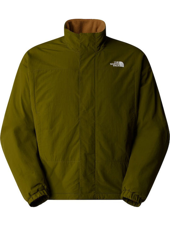 Yumiori Reversible Jacket Herren Fleecejacke Olive-brown
