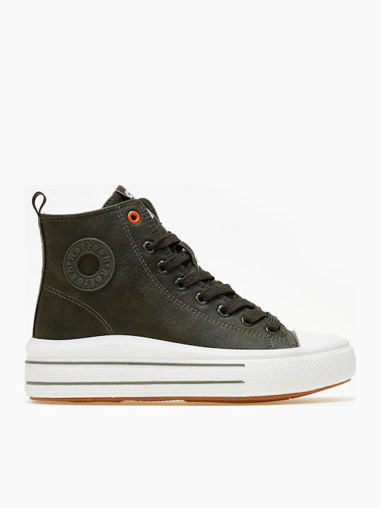 Flatforms Boots Khaki