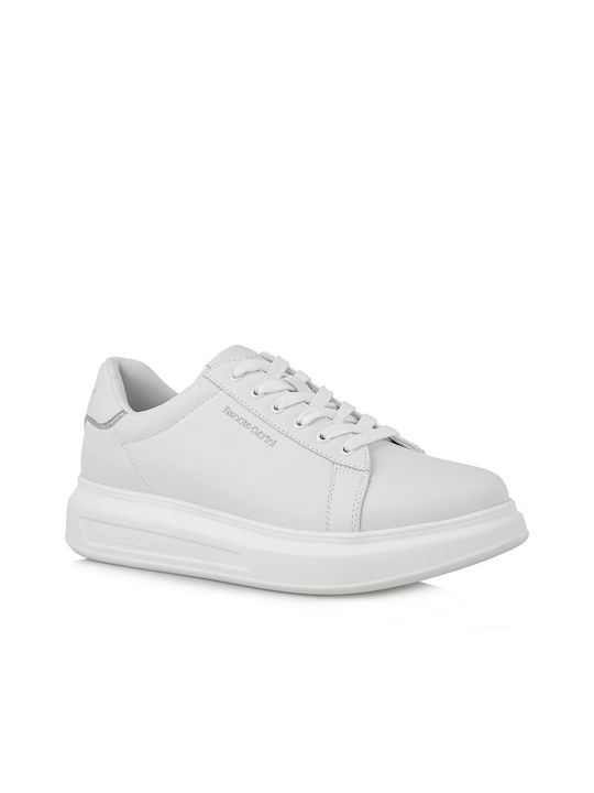 Renato Garini Bărbați Sneakers White / Silver