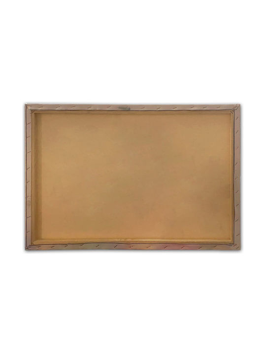 HomeMarkt Golden Leaves Threefold Painting on Canvas 90x30cm