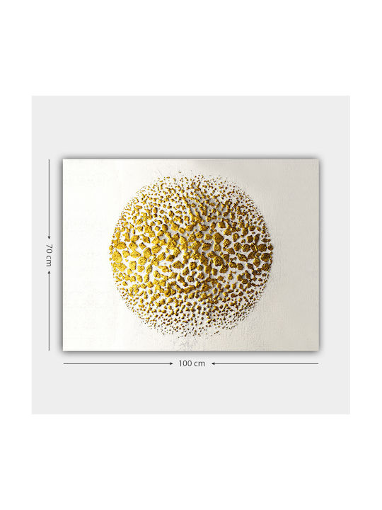 Megapap Golden Circle Πίνακας σε Καμβά 100x70cm