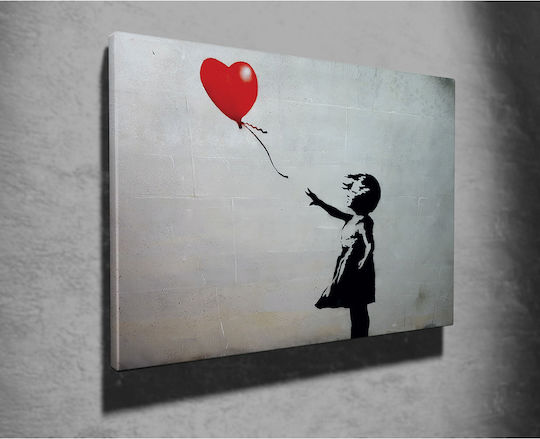 Painting Copy of Banksy on Canvas 70x50cm